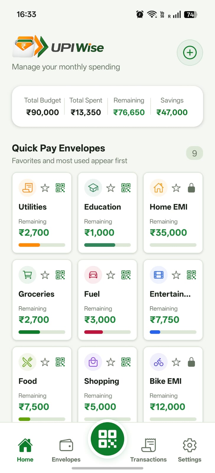 UPIWise app screenshot 1